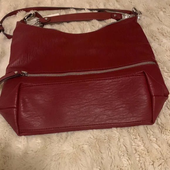 Calvin Klein Elaine purse cranberry color NEW - Picture 3 of 11